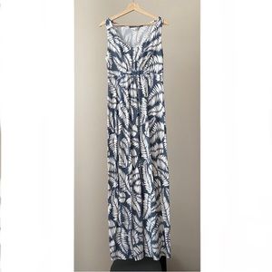 Boden Jersey Cinched Waist Maxi Dress in Fern (Size US 10)
